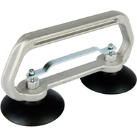 Vacuum Cups - Heavy-Duty Double Cup, 50 lbs. Capacity, 4", Pull-bar, 10" Handle Length Trail Hammer and Bolt