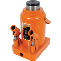 352A Bottle Jack, 50 tons, Manual Hydraulic, 19-3/4" Raised Height Trail Hammer and Bolt