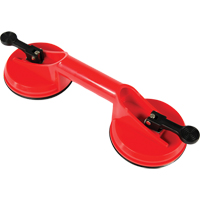 Ventouses de levage manuel - Ventouses doubles, 66 lb Capacit&eacute;, 4-5/8", Levier, 13" Longueur de la manche Trail Hammer and Bolt