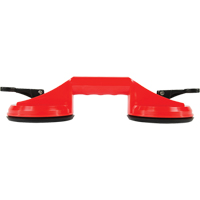 Ventouses de levage manuel - Ventouses doubles, 66 lb Capacit&eacute;, 4-5/8", Levier, 13" Longueur de la manche Trail Hammer and Bolt
