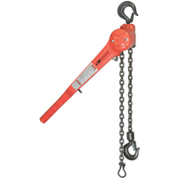 Palan &agrave; levier - S&eacute;rie 640 &agrave; extracteur, Lev&eacute;e 5', Cabacit&eacute; 1500 lb (0,75 tonne), Chaîne en Acier Trail Hammer and Bolt