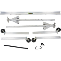 Adjustable Aluminum Gantry Crane, 8' L, 2000 lbs. (1 tons) Capacity Trail Hammer and Bolt