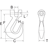 Crochet &agrave; manille - calibre 70 Trail Hammer and Bolt
