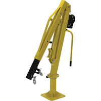 Winch Operated Truck Jib Crane, 500 lbs. (0.25 tons) Capacity, 102' Max. Clearance Trail Hammer and Bolt