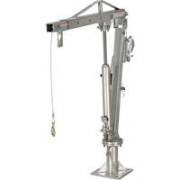 Winch Operated Truck Jib Crane, 1000 lbs. (0.5 tons) Capacity, 97" Max. Clearance Trail Hammer and Bolt