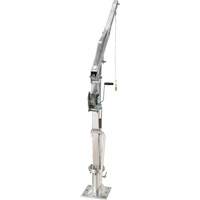 Winch Operated Truck Jib Crane, 1000 lbs. (0.5 tons) Capacity, 97" Max. Clearance Trail Hammer and Bolt