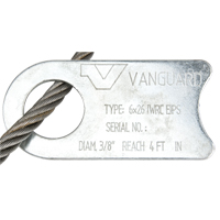 Wire Rope Lifting Sling - Eye & Eye Trail Hammer and Bolt