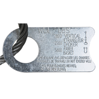 Wire Rope Lifting Sling - Eye & Eye Galvanized Trail Hammer and Bolt