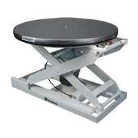 EZ Loader&reg; E Self-Levelling Pallet Positioner - Stainless Platform, 43" L x 43" W, 4000 lbs. Cap. Trail Hammer and Bolt