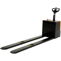 Transpalette &eacute;lectrique motoris&eacute; a/plateforme &agrave; conducteur debout, Capacit&eacute; 4500 lb, 96" lo x 30" la Trail Hammer and Bolt