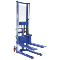 Hefti-Lift Load Stacker, Foot Pump Operated, 1500 lbs. Capacity, 63" Max Lift Trail Hammer and Bolt