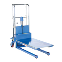 Hefti-Lift Load Stacker, Foot Pump Operated, 400 lbs. Capacity, 44" Max Lift Trail Hammer and Bolt