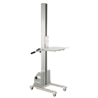 Quick Lift Stacker, Electric Operated, 125 lbs. Capacity, 72" Max Lift Trail Hammer and Bolt