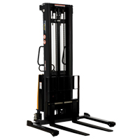 Fork Lift Stacker, Electric Operated, 2000 lbs. Capacity, 137" Max Lift Trail Hammer and Bolt