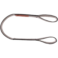 Polyester Web Sling, Double Ply, Double Eye, Type 3, 1" W x 4' L, 3100 lbs. Vertical Cap. Trail Hammer and Bolt