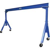 Adjustable Height Gantry Crane, 15' L, 4000 lbs. (2 tons) Capacity Trail Hammer and Bolt