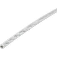 Wire Rope, 1000' (304.8 m) x 1/8", 1700 lbs. (0.85 tons), Galvanized Trail Hammer and Bolt