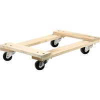 Chariots en bois franc - usage moyen, Roues en Polyol&eacute;fine, Capacit&eacute; de 900 lb, 18" la x 24" p x 7" h Trail Hammer and Bolt