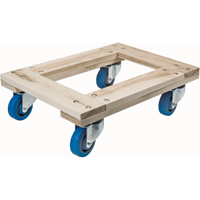 Chariots en bois franc - usage intensif, Roues en Caoutchouc, Capacit&eacute; de 1400 lb, 18" la x 24" p x 7" h Trail Hammer and Bolt