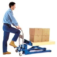Low Profile Dandy Lift Scissor Lift Table, 37-1/10" L x 19-7/10" W, Steel, 1100 lbs. Capacity Trail Hammer and Bolt