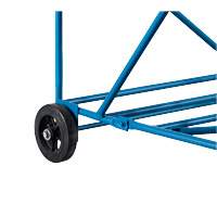 CSA-Certified Rolling Step Ladder with Locking Step, 8 Steps, 30" Step Width, 72" Platform Height, Steel Trail Hammer and Bolt