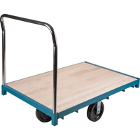 Heavy-Duty Platform Truck, 48" L x 24" W, 2500 lbs. Capacity, Nylon Casters Trail Hammer and Bolt