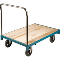 Heavy-Duty Platform Truck, 48" L x 30" W, 2000 lbs. Capacity, Rubber Casters Trail Hammer and Bolt