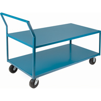 Chariots surbaiss&eacute;s robustes, 2 niveaux, 30" la x 60" p x 41" h, 2400 lb Cap Trail Hammer and Bolt