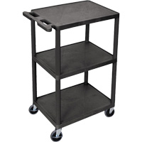 Chariot utilitaire, 3 tiers, 18" x 40" x 24", Capacit&eacute; 400 lb Trail Hammer and Bolt