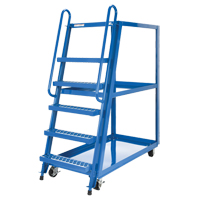 Stock Picking Cart, Steel, 27-7/8" W x 56-1/8" D, 3 Shelves, 1000 lbs. Capacity Trail Hammer and Bolt
