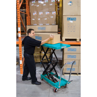 Heavy-Duty Hydraulic Scissor Lift Table, 27-1/2" L x 17-3/4" W, Steel, 330 lbs. Capacity Trail Hammer and Bolt