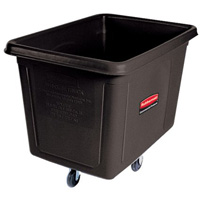 Chariot cubique, Plastique recycl&eacute; noir, 38" lo x 26" la x 28" h, Volume 8 pi³, Capacit&eacute; 300 lb Trail Hammer and Bolt