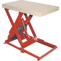 Scissor Lift Table, Steel, 36" L x 20" W, 1100 lbs. Capacity Trail Hammer and Bolt