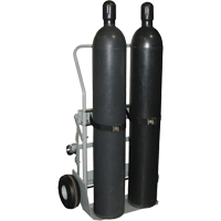 Chariots &agrave; quatre roues pour bouteilles, Roues Pneumatique, Base de 28" la x 6" lo, 1000 lb Trail Hammer and Bolt