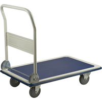 Chariot &agrave; plateforme avec poign&eacute;e pliante, Acier, 400 lb, 29" lo x 19" la, Hauteur 33" Trail Hammer and Bolt