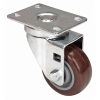 Roulette, Pivotant, 3" (76 mm), Polyur&eacute;thane, 230 lb (104 kg) Trail Hammer and Bolt
