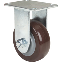 Caster, Rigid, 4" (101.6 mm), Polyurethane, 440 lbs. (199.58 kg.) Trail Hammer and Bolt
