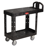 Flat Shelf Heavy Duty Utility Cart - 4505-00, 2 Tiers, 17-1/4" x 38-1/10" x 38-1/2", 500 lbs. Capacity Trail Hammer and Bolt