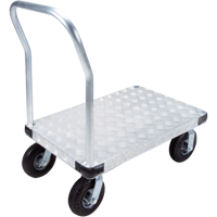 Aluminum Platform Truck, 24" W x 36" L, 1400 lbs. Cap., Pneumatic Wheels Trail Hammer and Bolt