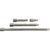 Extension Bar Set, 3/8" Drive, Chrome Finish, 4 Pcs Trail Hammer and Bolt