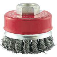 CKB2201T Knotted Cup Brush, 2-3/4" Dia. x 5/8"-11 Arbor Trail Hammer and Bolt