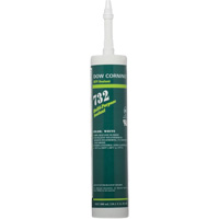 Scellant polyvalent &agrave; base de silicone Dowsil 732, 300 ml, Cartouche, Blanc Trail Hammer and Bolt