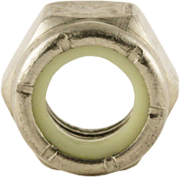 Nylon Lock Nut, 3/8" Dia., Stainless Steel, Coarse Trail Hammer and Bolt