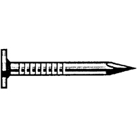 Roofing Bright, 7/16" Head Nails Trail Hammer and Bolt