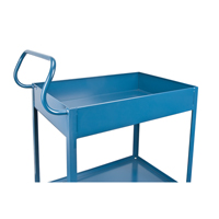 Chariots de service &agrave; bordure profonde, 2 Tiers, 24" la x 47" h x 36" p, Capacit&eacute; 1200 lb Trail Hammer and Bolt