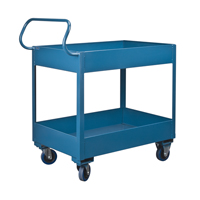 Chariots de service &agrave; bordure profonde, 2 Tiers, 24" la x 47" h x 36" p, Capacit&eacute; 1200 lb Trail Hammer and Bolt