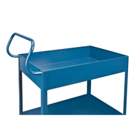 Chariots de service &agrave; bordure profonde, 2 Tiers, 24" la x 47" h x 36" p, Capacit&eacute; 1200 lb Trail Hammer and Bolt