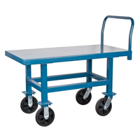 Chariots &agrave; plateforme sur&eacute;lev&eacute;e, 48" lo x 24" la x Capacit&eacute; 2000 lb, Roues en Nylon Trail Hammer and Bolt