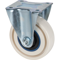 Sandwich Casters, Rigid, 4" (101.6 mm), Nylon, 440 lbs. (199.58 kg.) Trail Hammer and Bolt