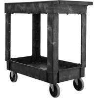Flat Handle Utility Cart, 2 Tiers, 34" x 31-1/4" x 16", 500 lbs. Capacity Trail Hammer and Bolt